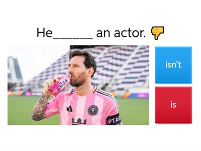 verb to be - affirmative /negative