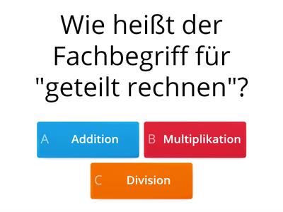 Division und Gewichte