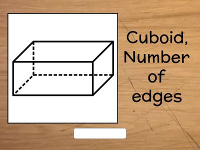 Number of Edges 3D Shapes - Math - Kelas 2 SD
