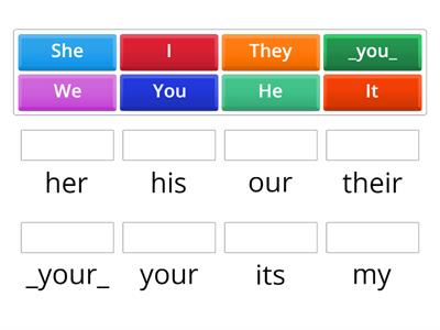 Unit 1 Grammar possessives