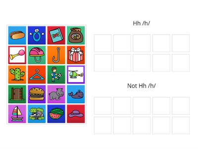 Beginning Sound Sort: Hh /h/