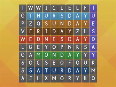 Days of the Week