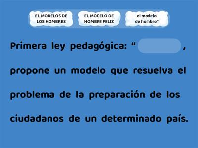 LEYES DE LA PEDAGOGIA