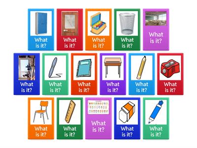 Classroom objects Unit 1