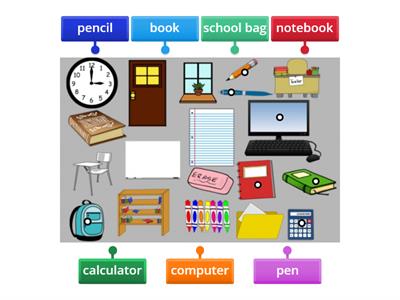 school objects