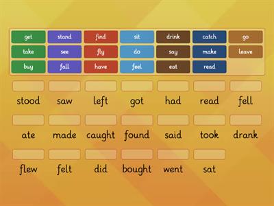 Irregular verbs Unit 7