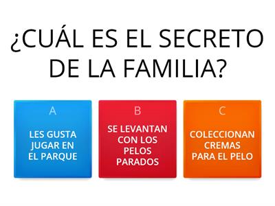 COMPRENSIÓN LECTORA - SECRETO DE FAMILIA