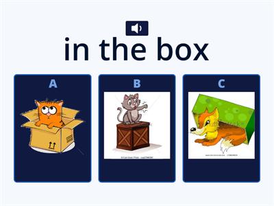 sound Quiz Solutions Elementary Prepositions of place