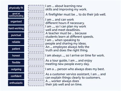 5G Personal qualities (sentences)