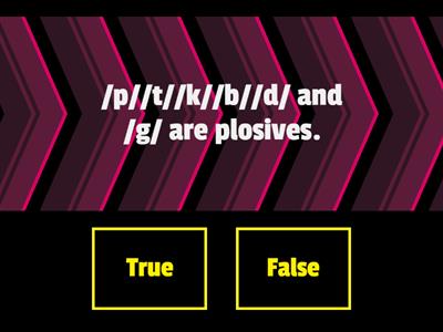 Phonetics I Revision