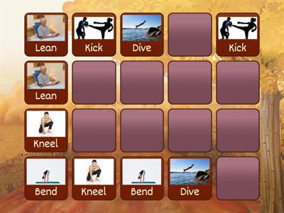 Matching pairs - Body movements