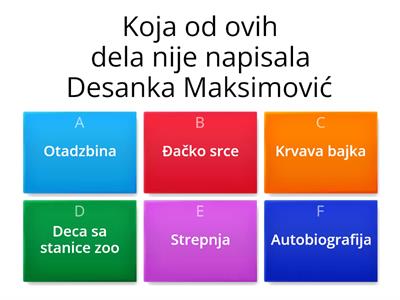 Kviz- srpski jezik Teodora Rakić VIII-2 