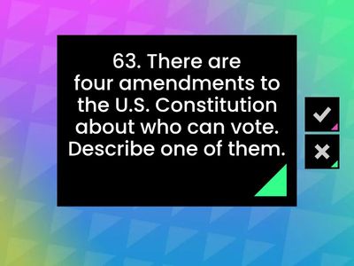 2025 Citizenship Test Qtns Pt 3