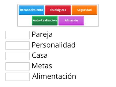 Clasificación de las Necesidades