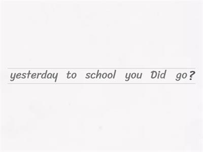 Past simple - questions