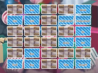 Irregular verbs Memory game