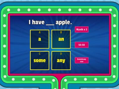 Articles: A, An, Some, Any