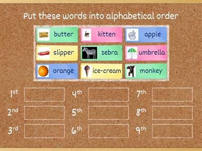 Alphabetical Order