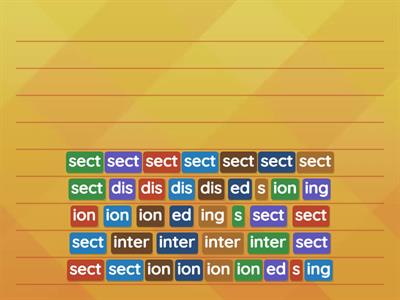 Word Building: 'sect'