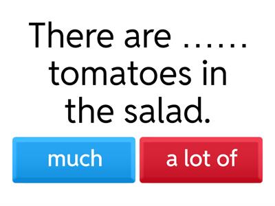 much/many/a lot of