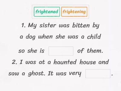 -ed or -ing adjectives