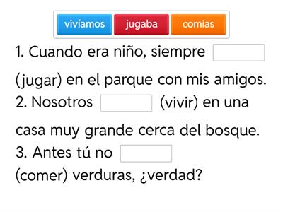 Pretérito imperfecto