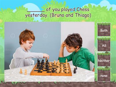 Both, Either, Neither, All and None