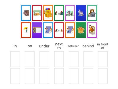 Prepositions: KB 3, Unit 1: Match up