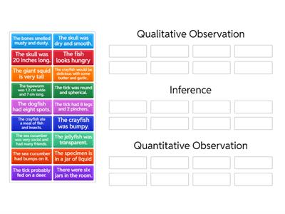 Observation and Inference