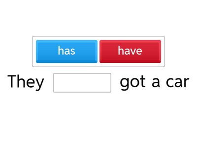 have /has got 3 grade