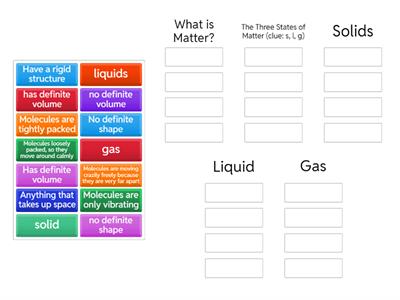 Matter/States of Matter