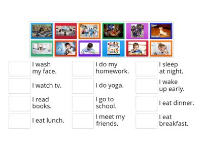  Daily routine verbs - present simple