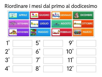 Mettiamo in ordine i mesi