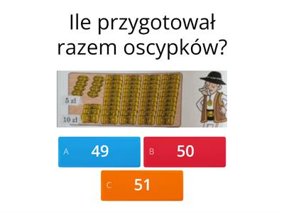 Pan Jędrzej  przygotował oscypki do sprzedaży