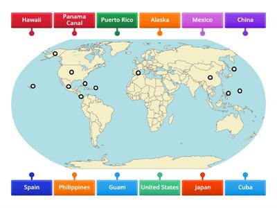 USHC Unit 5 Imperialism Map