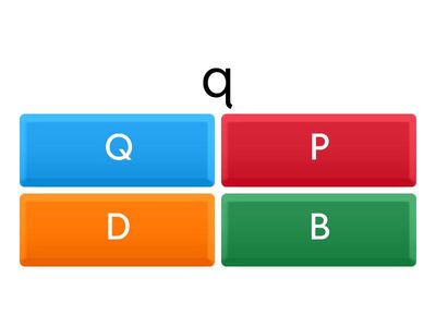 相似字母BDPQ聽辨