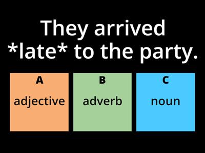 adjectives and other word classes