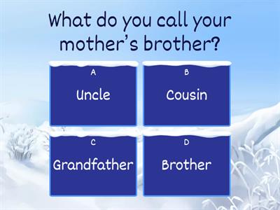 Family , Food , Animals & Prepositions.