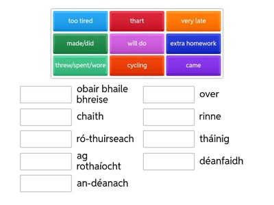 Léitheoireacht - Obair Bhaile
