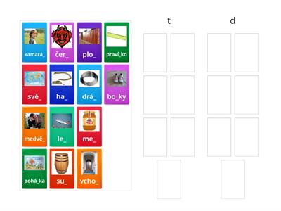 Párové souhlásky d, t
