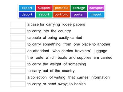 5th Vocab: port