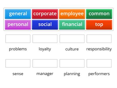 Business collocations