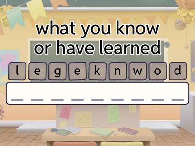 Education & Learning Vocabulary