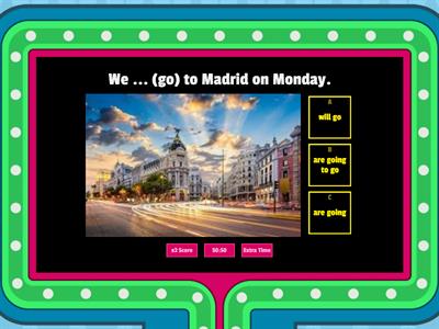 Will, going to, Present Continuous
