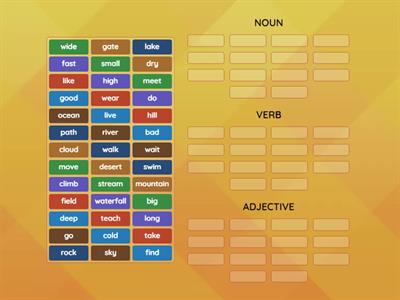 UNIT 2 VOCABULARY. IN NATURE