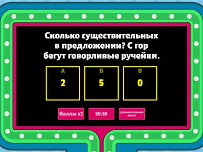 части речи 3 класс