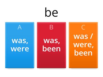 Irregular verbs