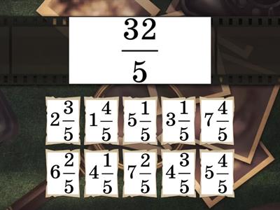 Неправильні дроби у мішані числа