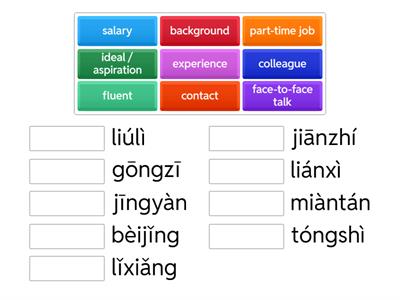 Y10 3.4 Career Plan (Pinyin focus)