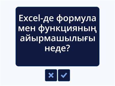 MICROSOFT EXCEL ПРОГРАММАСЫ ТУРАЛЫ ЖАЛПЫ МАҒЛҰМАТТАР  